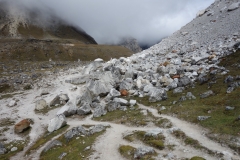 Den sista biten av leden upp mot Lobuche som är relativt platt.