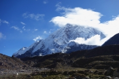 Nuptse (7861 m) från Lobuche.