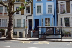 Entrén till mitt boende på gatan Ladbroke Grove, Notting Hill.