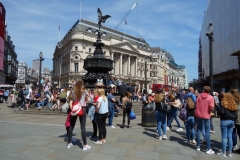 Shaftesbury Memorial Fountain, Piccadilly Circus, West End.