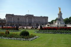 Buckingham Palace och Victoria Memorial.