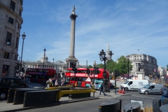 Trafalgar Square och Nelson's Column, West End.