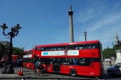 Trafalgar Square och Nelson's Column, West End.