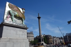 Trafalgar Square och Nelson's Column, West End.