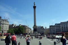 Trafalgar Square och Nelson's Column, West End.