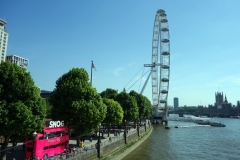 London Eye och Westminster Bridge.