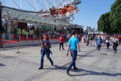 Kön till London Eye, South Bank.