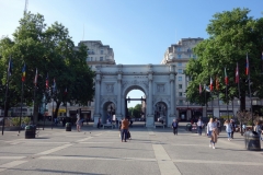 Marble Arch vid nordöstra hörnet av Hyde Park.