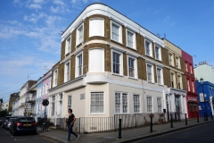 Arkitekturen längs Portobello Road.