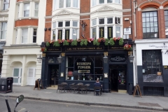 Bishops Finger pub, West Smithfield, City of London.