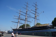 Det berömda klipperskeppet Cutty Sark, Greenwich.