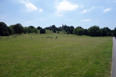 Greenwich Park med Royal Observatory längst upp i bild.