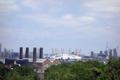 O2-arenan från Royal Observatory, Greenwich Park.