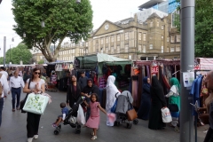 Gatuscen i stadsdelen Whitechapel.