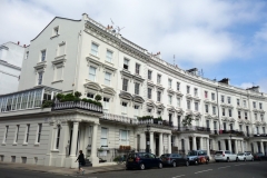 Den vackra bebyggelsen i Notting Hill.