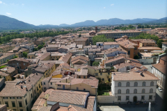 Utsikten från tornet tillhörande katedralen Duomo di Lucca, Lucca.