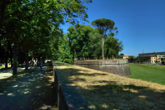 Promenad längs stadsmuren, Lucca.
