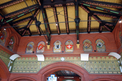 Tågstationen i Malbork, restauration av hög kvalité utförd år 2011.