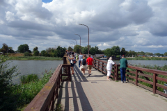 Bron över floden Nogat  vid vilken Ordensborgen Malbork är belägen.