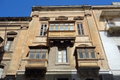 Klassiska maltesiska balkonger, Valletta.