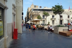 Old Theatre street vid St George’s Square, Valletta.