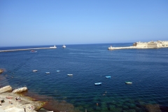 Inloppet till Grand Harbour, Valletta.