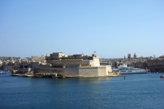 Vittoriosa från Lower Barrakka Gardens, Valletta.