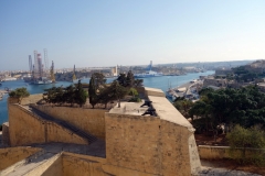 Vy över delar av Valletta från Upper Barrakka Gardens, Valletta.