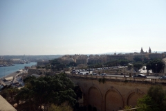 Vy över delar av Valletta från Upper Barrakka Gardens, Valletta.