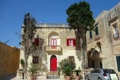 Byggnad vid Bastion Square, Mdina.