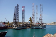 Hamnområdet (Grand Harbour) från Senglea.