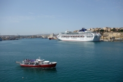 Utsikt mot Valletta från La Guardiola, Senglea.