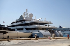 Lyxjakten Indian Empress, Vittoriosa Yacht Marina, Vittoriosa.