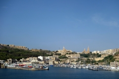 Hamnen i Mġarr på Gozo.