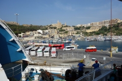 Hamnen i Mġarr på Gozo.