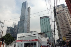 Från vänster till höger, Trump Tower, City Garden GRAND Hotel och City Garden Hotel, Makati, Manila.