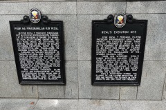Platsen där José Rizal blev avrättad, Rizal Park, Manila.