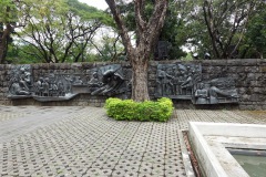 Platsen där José Rizal blev avrättad, Rizal Park, Manila.