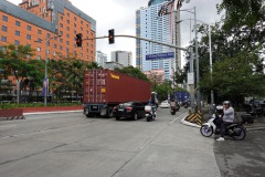 Roxas Boulevard vid United Nations Avenue, Ermita, Manila.
