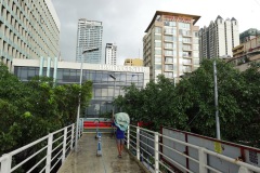 Gångbron över Roxas Boulevard, Ermita, Manila.
