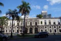 Aduana building, försummad spansk kolonialarkitektur, Intramuros, Manila.