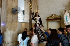 The Black Nazarene, Quiapo Church (Minor Basilica of the Black Nazarene), Quiapo, Manila.