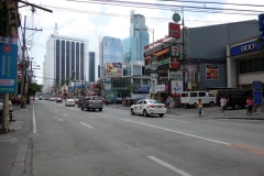 Gatuscen längs Makati Ave, Makati, Manila.