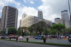 Gatuscen längs Makati Ave, Makati, Manila.