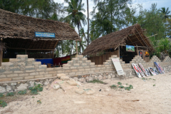 Nakupenda restaurant längs Matemwe Beach, Unguja.