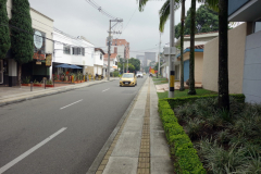 Carrera 43C alldeles vid mitt boende, Hotel Loyds, Poblado, Medellín.