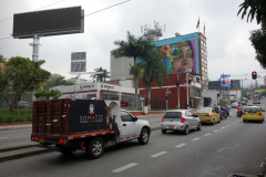 Gatuscen längs Calle 10, Poblado, Medellín.