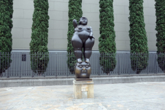 Skulptur av världsberömda konstnären Fernando Botero, Plaza Botero, Medellín.