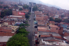 Utsikten mellan station Acevedo och station Arví, Medellín.