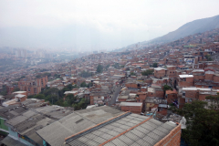 Utsikten mellan station Acevedo och station Arví, Medellín.